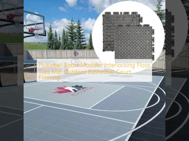 Pickleball Sport Modular Interlocking Floor Tiles Mat Outdoor Basketball Court Flooring