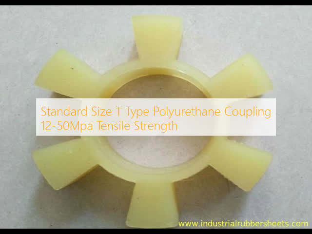 Standard Size T Type Polyurethane Coupling with 12-50Mpa Tensile Strength and 80-98 Shore A Hardness