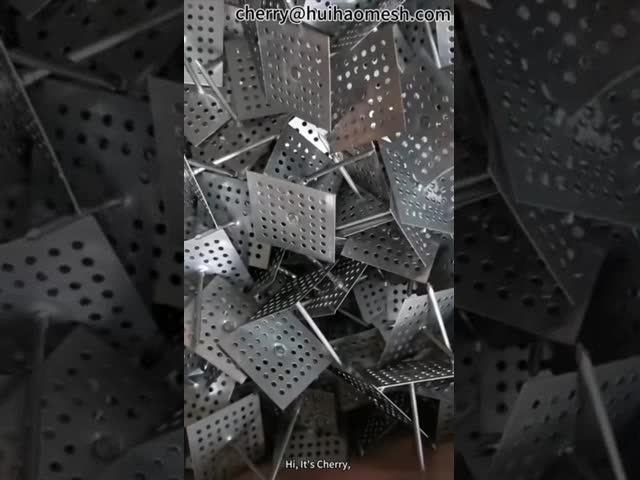 3x125mm Perforated Stick Pins Galvanized Steel Rock Wool Fixing Insulation Nail Fastener