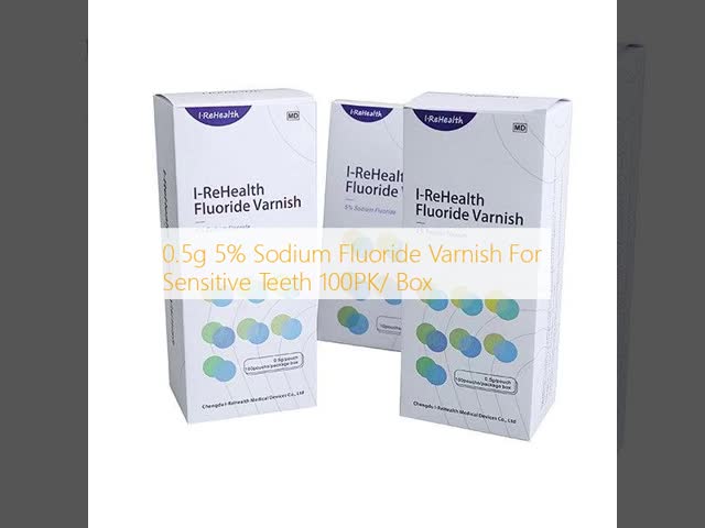 0.5g 5% Sodium Fluoride Varnish For Sensitive Teeth 100PK/ Box