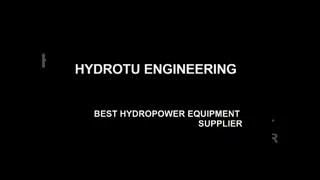 2m-25m Water Head Kaplan Turbine With Stainless Steel Blades and synchronous generator