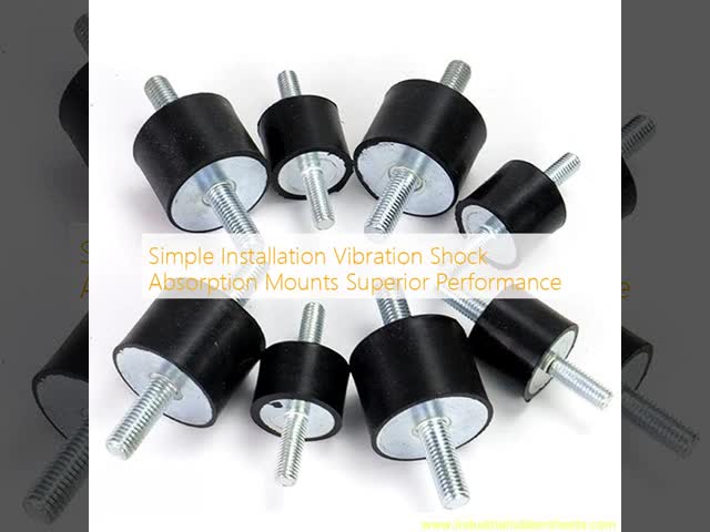 High Vibration Dampening Rubber Shock Mounts with Easy Installation and High Durability for Industrial Applications