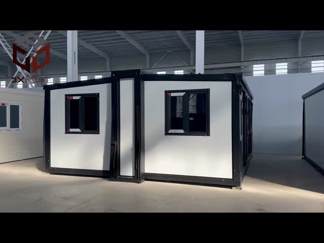 Fully Galvanized Side Frame Prefab Folding House with Grade 8 Earthquake Resistance and 27.5 Square Meters Floor Area