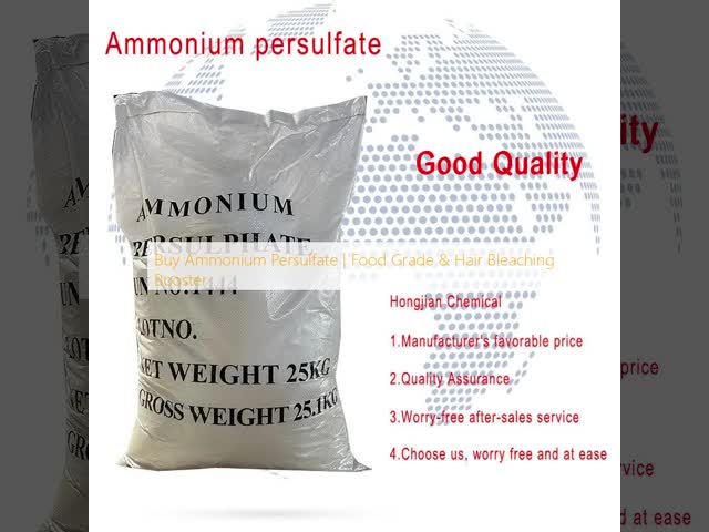 Ammonium Persulfate (NH4)2S2O8 White Crystalline Powder for Polymerization Initiator and Bleaching Agent