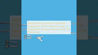 80kN Breaking Strength Preformed Suspension Set for Industrial made of Galvanized Steel and featuring Ball End Processing