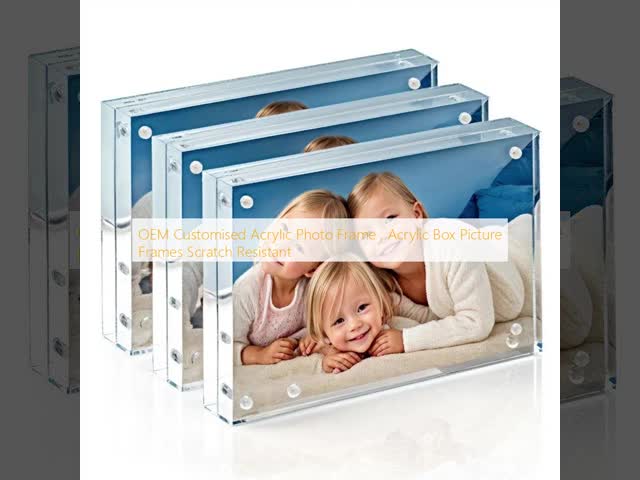 OEM Customised Acrylic Photo Frame , Acrylic Box Picture Frames Scratch Resistant