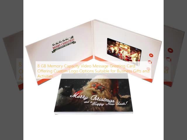 8 GB Memory Capacity Video Mailer Card with 2 Hours Battery Life and China Regional Feature for Business Gifts