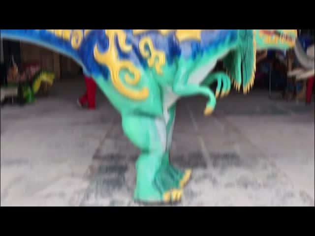 Stage Show Animatronic Dilophosaurus Walking Dino Costume Hidden Legs