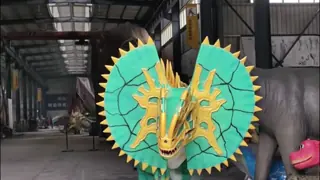 Stage Show Animatronic Dilophosaurus Walking Dino Costume Hidden Legs