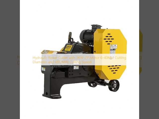 Hydraulic Rebar Cutter with 3KW-2P Motor 6-40MM Cutting Diameter and 48T/MIN Cutting Speed