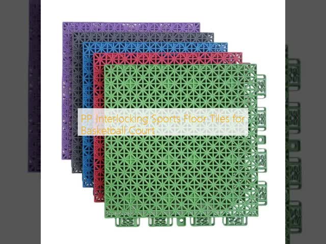 PP Interlocking Sports Floor Tiles for Basketball Court