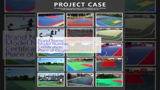 PP Interlocking Sports Floor Tiles for Basketball Court
