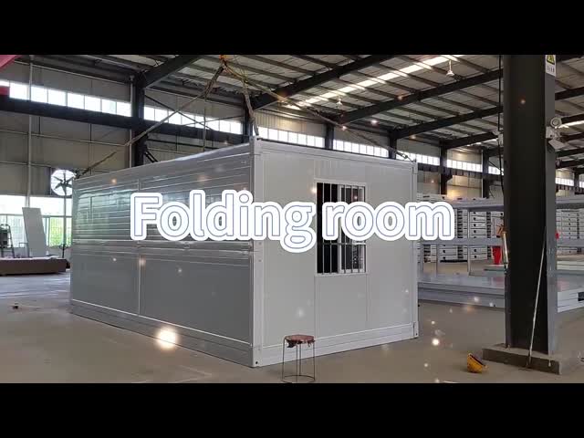 20ft Prefab Folding Container House Portable Folding Modular Mobile Container Anti Wind
