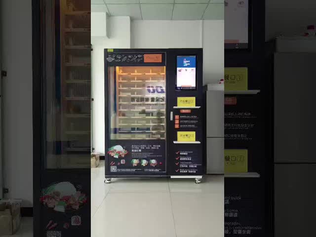 Automatic Hamburgers Vending Machine With Refrigeration and Heating