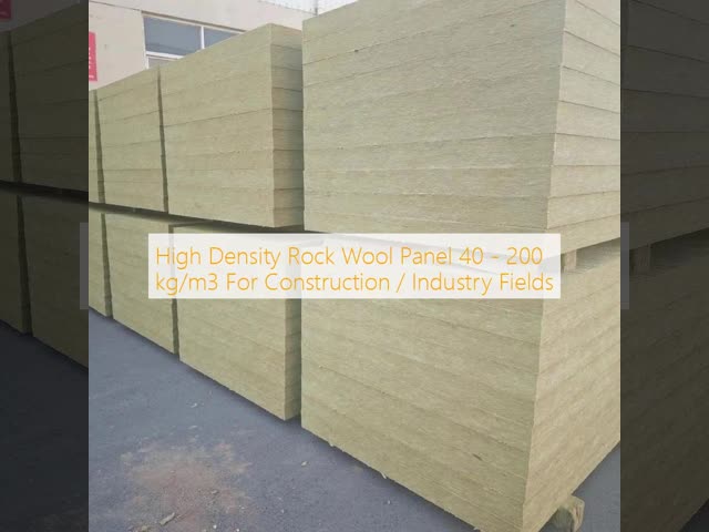 High Density Rock Wool Panel 40 - 200 kg/m3 For Construction / Industry Fields