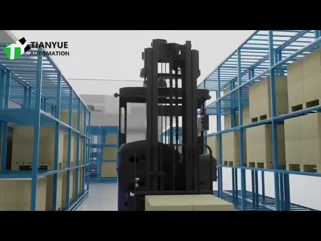 1600KG Load Capacity Intelligent Unmanned Forklift with 48V400Ah Battery Capacity and ±10mm Navigation Positioning Accuracy