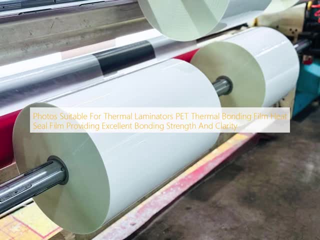 Glossy PET Laminating Film with 8mic EVA Glue and Thermal Activated Adhesive for Photography Lamination