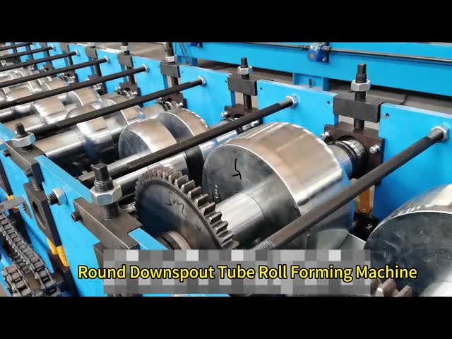 3 Inches Diameter Metal Steel Aluminium Round Rain Downspout Pipe Roll Forming Machine
