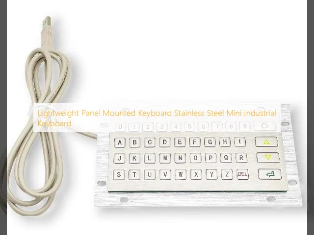 Compact Industrial-Grade Metal Keyboard
