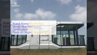 Steel Frame Space Capsule House For Camping And Outdoor Apartments