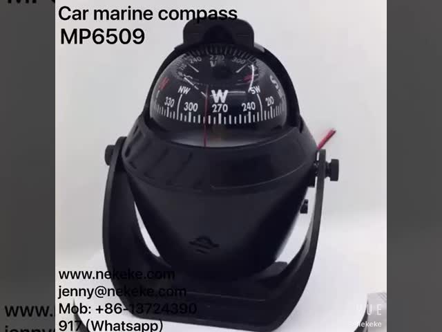 LED Illuminated Marine Compass Guide Ball Yachts Nautical Navigation Compass 11x14cm
