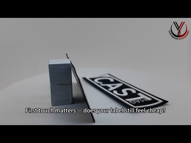 Black Reflective TPU Suede Screen Printed Patches Brand Labels For Clothing