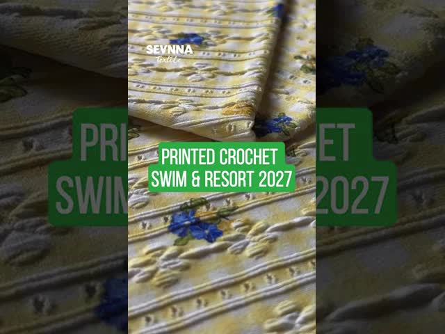 215gsm 92%Recycled Nylon + 8%Spandex Textured Swim Fabric RN-2419