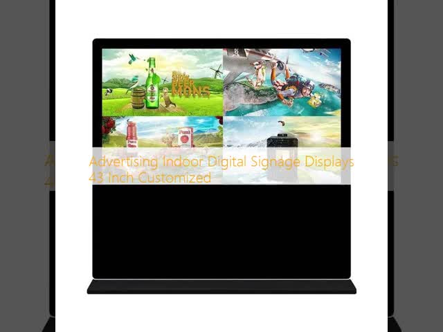 Advertising Indoor Digital Signage Displays 43 Inch Customized