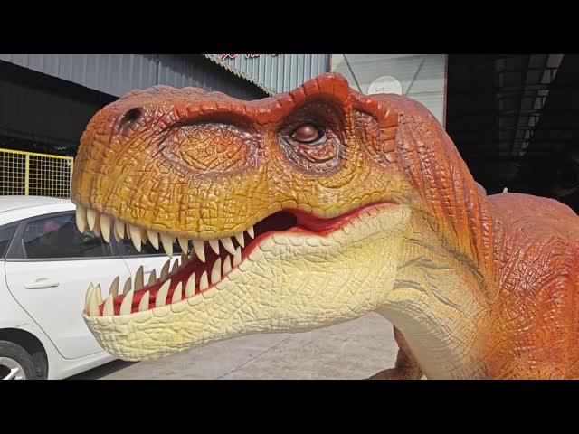 Dino Head Decoration Wall Mounted Animatronic Half Body Dinosaur Model