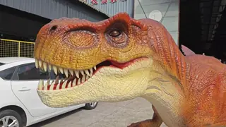 Dino Head Decoration Wall Mounted Animatronic Half Body Dinosaur Model