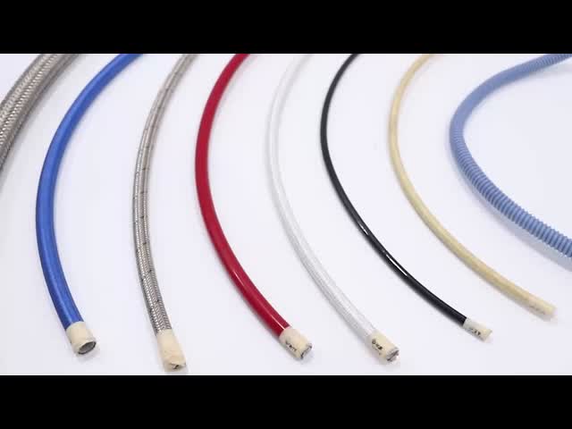 PTFE Hose Assembly with High Temperature Resistance and Chemical Resistant Properties for Anti-Static Applications