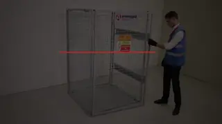 Holds 4 X 9kg Bottles Gas Bottle Cage Industrial Gas Cylinder Cage