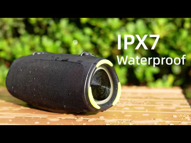 IPX7 Waterproof Bluetooth Speaker with High Quality Audio for Outdoor Use