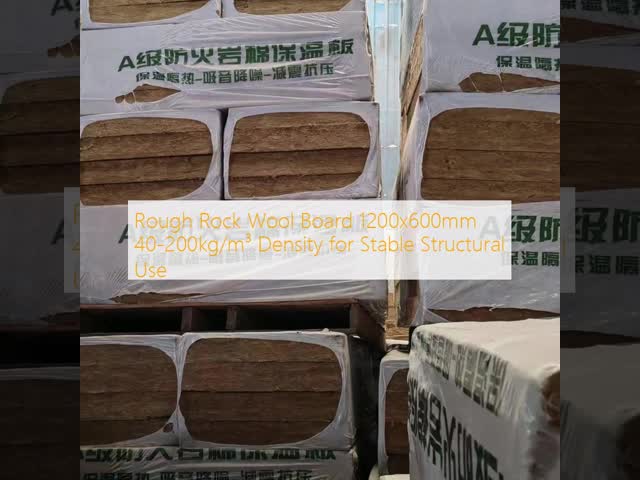 Rough Rock Wool Board 1200x600mm 40-200kg/m³ Density for Stable Structural Use