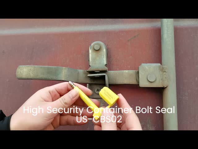 Disposable Manual Operation US-CBS02 Tamper Proof Numbered Steel Bolt Security Container Door Lock Seal