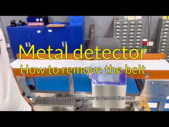 Food Grade Conveyor Belt automatic rejection Metal Detector machine with CE