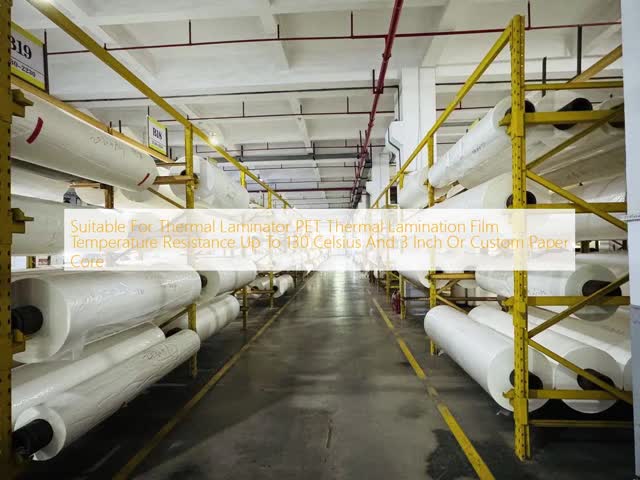 Clear PET Thermal Lamination Film with 0-6000 Meters Length and More Than 90° Glossiness