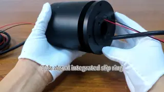 1-Channel Pneumatic and 11-Channel Electrical Integrated Slip Ring with IP51 Protection for Industrial Applications