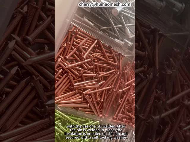 Conical Tip Capacitor Discharge CD Stud Welding Pins Copper Plated Mild Steel