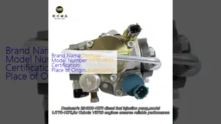 294000-1870 쿠보타 V3700 4기통 엔진용 디젤 연료 분사 펌프 1J770-1870