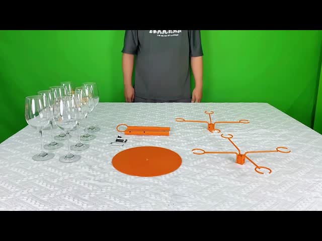 Detachable Metal Champagne Wine Glasses Rack Cocktail Tree Holder Display Stand for Party