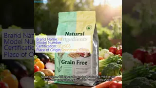 Custom Resealable Stand Up Pet Food Packaging Bags with Zipper