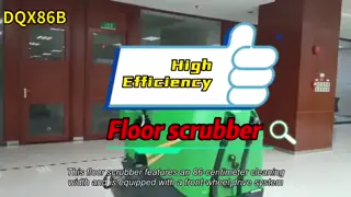 DQX86A Floor scrubber with 86 cm cleaning width front-wheel drive for uphill surfaces CE certified