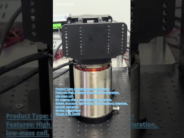 High Acceleration VCM Cylindrical Voice Coil Motor For Manipulation In Semiconductors