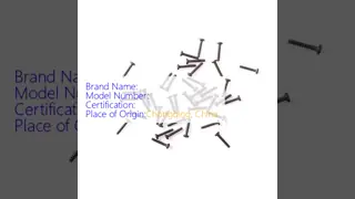 Grade 8 Titanium Micro Screw M0.5-M3.0 with 15days Delivery and 100000pcs MOQ for Drones and Aerospace