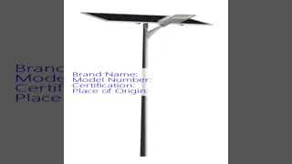 Split Type Solar Street Light  High Lumen Eco Friendly Easy Installation LED Solar Outdoor Light