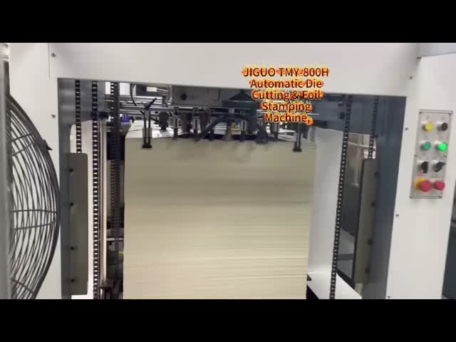 JIGUO TMY-800H Automatic Die Cutting & Hot Stamping Machine   Max.Paper Size:810×610mm,Max. Stamping Range:750×540mm