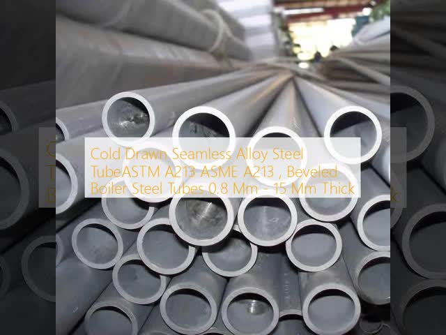Cold Drawn Seamless Alloy Steel TubeASTM A213 ASME A213 , Beveled Boiler Steel Tubes 0.8 Mm - 15 Mm Thick