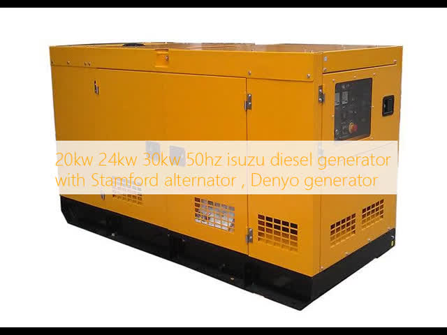 20kw 24kw 30kw 50hz isuzu diesel generator  with Stamford alternator , Denyo generator