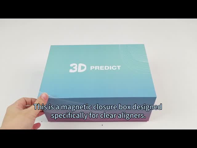 Manufacturer Custom Dental Aligners Teeth Packaging Box With Logo Recyclable Luxury Magnetic Dental Braces Rigid Paper Gift Box